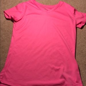 Pink running shirt